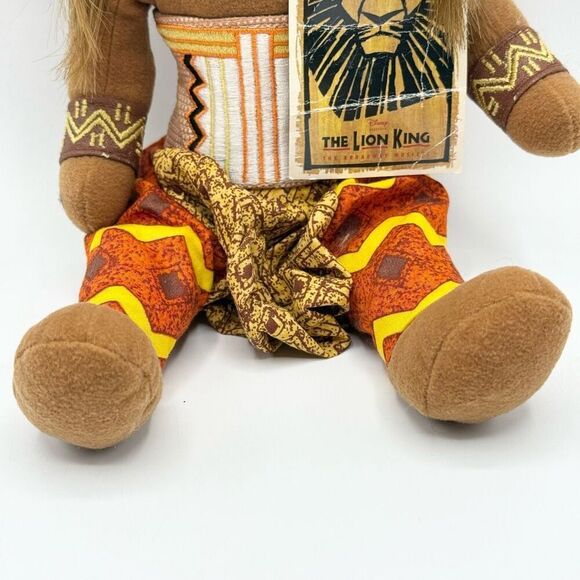 The Lion King Broadway Musical Simba Plush Stuffed Animal Disney NWT - Picture 4 of 7